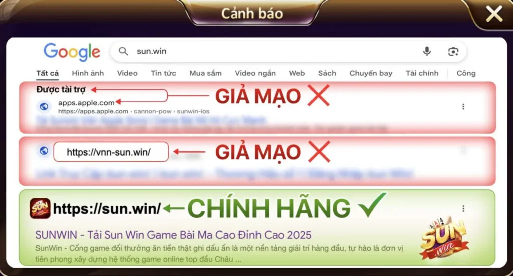 Xác minh tài khoản Sunwin